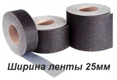 Абразивная лента в рулоне шириной 25 мм в п.м.