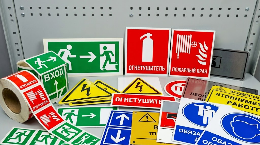 Знаки и таблички безопасности